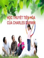 Học thuyết tiến hóa của CHARLES DARWIN
