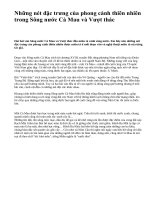 Những nét đặc trưng của phong cảnh thiên nhiên trong Sông nước Cà Mau và Vượt thác - văn mẫu