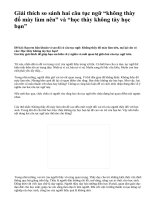 Giải thích so sánh hai câu tục ngữ “không thày đố mày làm nên” và “học thày không tày học bạn” - văn mẫu