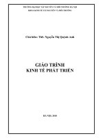 Giáo trình kinh tế phát triển