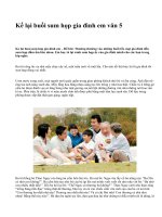 Kể lại buổi sum họp gia đình em văn 5 - văn mẫu