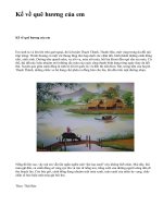 Kể về quê hương của em - văn mẫu