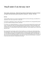 Thuyết minh về cây bút máy văn 8 - văn mẫu