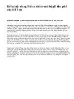 Kể lại nội dung Bài ca nhà tranh bị gió thu phá của Đỗ Phủ - văn mẫu