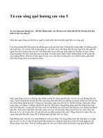 Tả con sông quê hương em văn 5 - văn mẫu