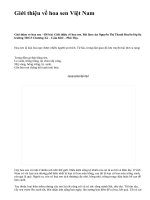 Giới thiệu về hoa sen Việt Nam - văn mẫu