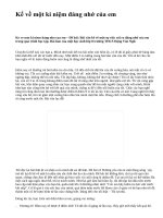 Kể về một kỉ niệm đáng nhớ của em - văn mẫu