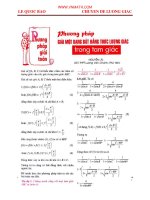 Lí thuyết và bài tập lượng giác