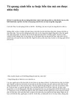 Tả quang cảnh bến xe hoặc bến tàu mà em được nhìn thấy - văn mẫu