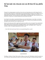 Kể lại một câu chuyện mà em đã làm bố mẹ phiền lòng - văn mẫu