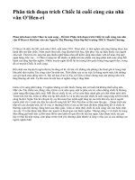 Phân tích đoạn trích Chiếc lá cuối cùng của nhà văn O’Hen-ri - văn mẫu