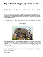 Hãy kể diễn cảm truyện Thầy bói xem voi văn 6 - văn mẫu