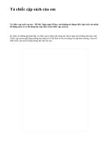 Tả chiếc cặp sách của em - văn mẫu