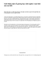 Giới thiệu một số gương học sinh nghèo vượt khó mà em biết - văn mẫu