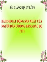  bài giảng hoạt động SX của người dân đồng bằng BB 