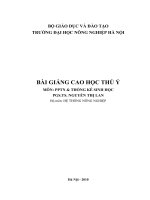 Bài giảng bộ môn hệ thống nông nghiệp