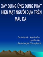 báo cáo đồ án tốt nghiệp xây dựng ứng dụng phát hiện mặt người dựa trên màu da