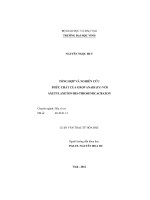 Tổng hợp và nghiên cứu phức chất của oxovanadi (IV) với axetylaxeton bis  thiosemicacbazon