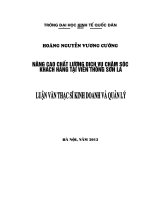 một số giải pháp nhằm nâng cao chất lượng dịch vụ chăm sóc khách hàng tại viễn thông sơn la