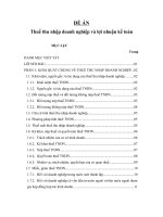 đề án thuế thu nhập doanh nghiệp và lợi nhuận kế toán