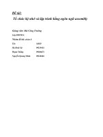 Tiểu luận tổ chức bộ nhớ và lập trình bằng ngôn ngữ assembly