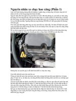 Nguyên nhân xe chạy hao xăng  TRÊN OTO