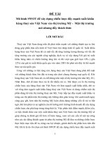 đề tài mô hình swot để xây dựng chiến lược đẩy mạnh xuất khẩu hàng thuỷ sản việt nam vào thị trường mỹ - một thị trường mở nhưng đầy thách thức