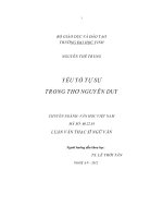 Yếu tố tự sự trong thơ nguyễn duy