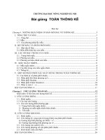 Bài giảng toán thống kê