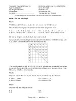 đề thi cử nhân công nghệ thông tin qua mạng