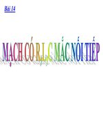 bài 14 mạch có r, l,c mắc nối tiếp - bài giảng vật lý 12