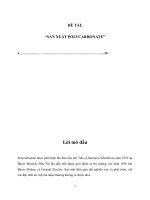 Đề tài sản xuất polycacbonat
