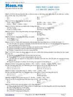 Hóa học lớp 11: Photpho và hợp chấtlý thuyết trọng tâm