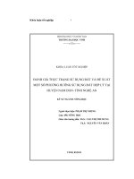 Khóa luận tốt nghiệp đánh giá hiện trạng sử dụng đất và đề xuất một số phương hướng sử dụng đất hợp lý tại huyện nam đàn, tỉnh nghệ an