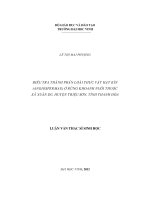 Luận văn thạc sĩ Điều tra thành phần loài thực vật hạt kín (angiospermae) ở rừng khoanh nuôi thuộc xã xuân du, huyện triệu sơn, tỉnh thanh hóa