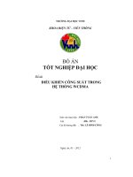 Đồ án tốt nghiệp Điều khiển công suất trong hệ thống WCDMA  (2012)