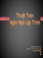thuật toán ngôn ngữ lập trình