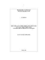 Luận văn thạc sĩ Điều chế cao su thiên nhiên lỏng epoxy hóa từ cao su thiên nhiên lỏng có nhóm phenylidrazon ở cuối mạch