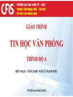 Giáo trình Tin học văn phòng trình độ A