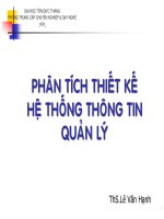Bài giảng phân tích thiết kế hệ thống thông tin, đại học đà nẵng