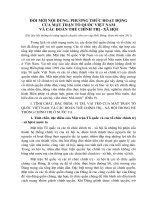 Tài liệu ôn thi công chức: Chuyên đề mặt trận tổ quốc và các tổ chức Đoàn thế