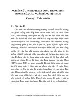 Nghiên cứu rủi ro hoạt động trong kinh doanh của các ngân hàng việt nam