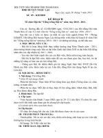 Kế hoạch thi tiếng trống Đội ta