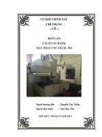 VẬN HÀNH MÁY PHAY CNC EXCEL 510 HỆ FANUC OM