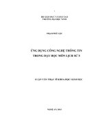Ứng dụng công nghệ thông tin trong dạy học môn lịch sử 5