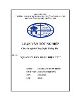 quản lý bán hàng điện tử