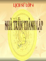 bài giảng lịch sử 4 bài 12 nhà trần thành lập