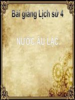 Bài giảng lịch sử 4 bài 2 nước âu lạc