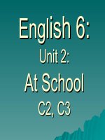 Unit 2: At school: C2-3