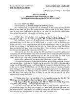 bai thu hoach hoc tap va lam theo tam guong dao duc HCM